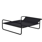 Pawhut Raised Dog Bed W/ Slope Headrest, For Small, Medium And Large Dogs | Black
