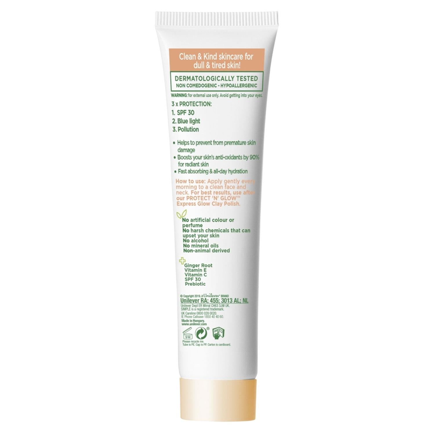 Triple Protect Face Moisturiser Spf30 40ml, 3pk | Set-of-3 | White