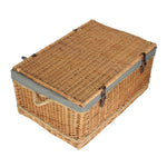 Wicker 72cm Rope Handled Trunk Picnic Basket | Gray