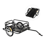 Bike Trailer Cargo Storage Carrier With Hitch Steel Frame