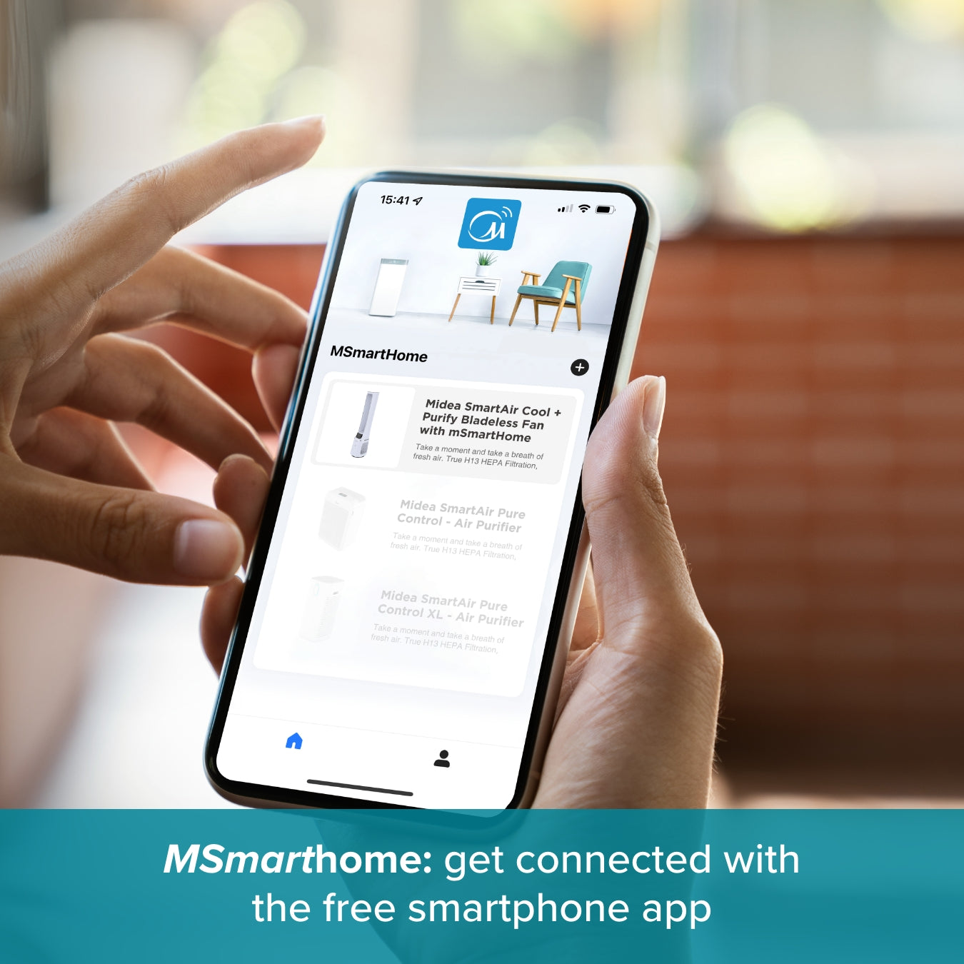 Cool + Purify Bladeless Fan With Free Msmarthome App
