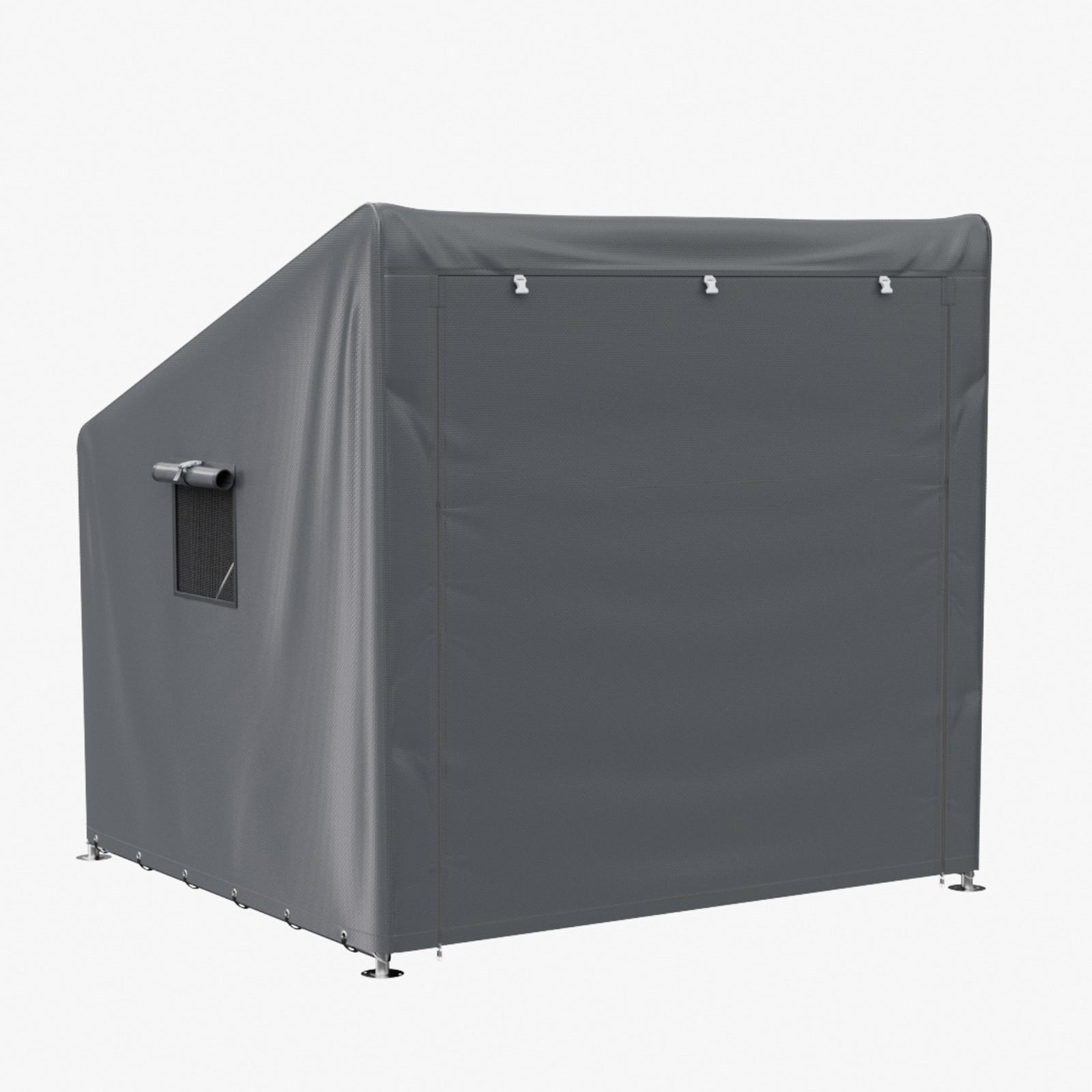 6 X 5ft Outdoor Garden Storage Shelter Bike Tent With Roll-up Zipper Door | Dark Grey