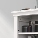 Modern Bathroom Storage Cabinet, White