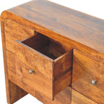 Darcy 3 Over 3 Drawer Chest In Chestnut Finish, Brown | 7 | Brown