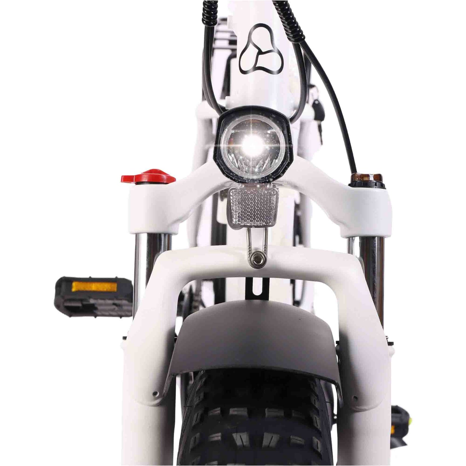 Vester 2025 Folding Bike - Fat Tyre E-bike | One Size | White