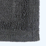 Luxury Reversible Cotton Bath Mat | Pedestal Mat | Grey