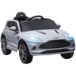 Aston Martin Dbx Licensed 12v Kids Ride On Car W/ 4 Suspension Wheels | Gray