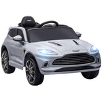 Aston Martin Dbx Licensed 12v Kids Ride On Car W/ 4 Suspension Wheels | Grey