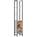 Tall Bathroom Storage Cabinet 3 Shelves 30 X 30 X 170 Cm