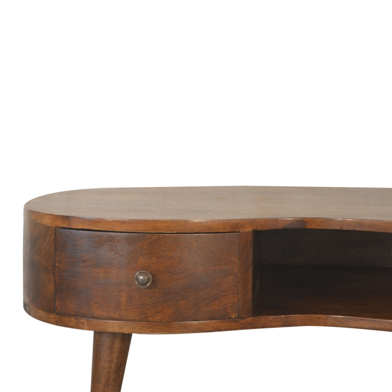 Solid Wood Chestnut Wave Coffee Table