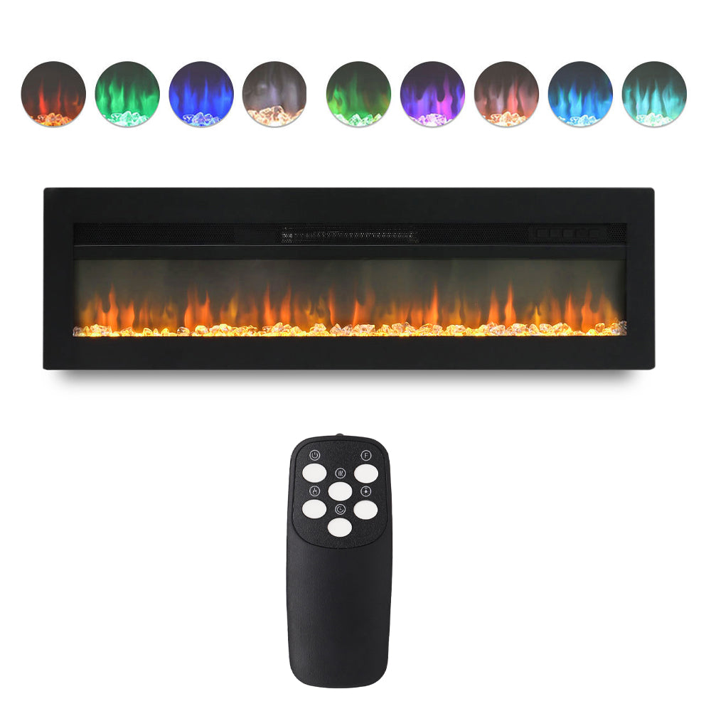 Wall Mounted Electric Fireplace With Remote Control