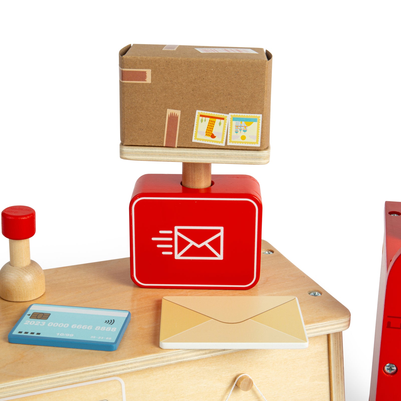 20pc Wooden Post Office Set For Kids