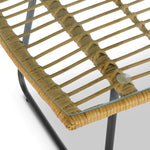 4-piece Wicker Pe Rattan Garden Furniture Set