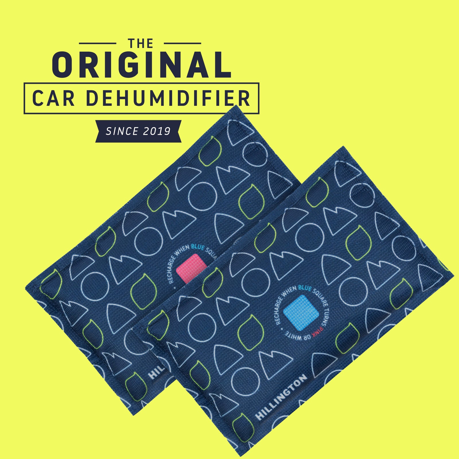Reusable 250g Car Dehumidifier Bags 2 Pack with Silica Gel Packs