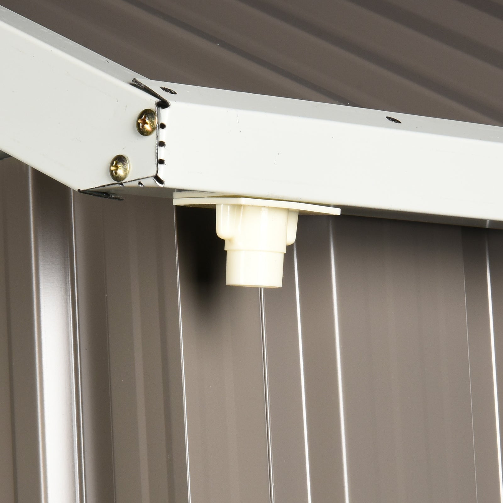 8x6 Ft Metal Garden Shed Outdoor Storage Shed W/doors Window