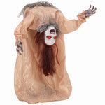 HOMCOM Animated Halloween Ghost For Indoor, Covered Outdoor