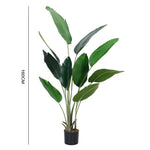 160cm/180cm Tall Artificial Banana Leaf Tree Faux Large Plants In Pot | Small