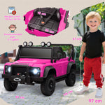 Kids Ride On Car, 12v Battery-powered Electric Car W/ Remote | Pink