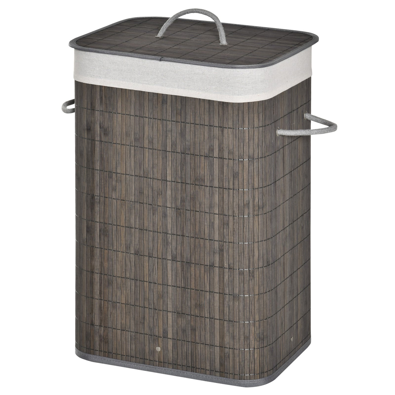 Collapsible Clothes Hamper With Lid Handles Removable Lining