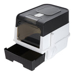 Large Enclosed Cat Litter Box With Disinfection Light