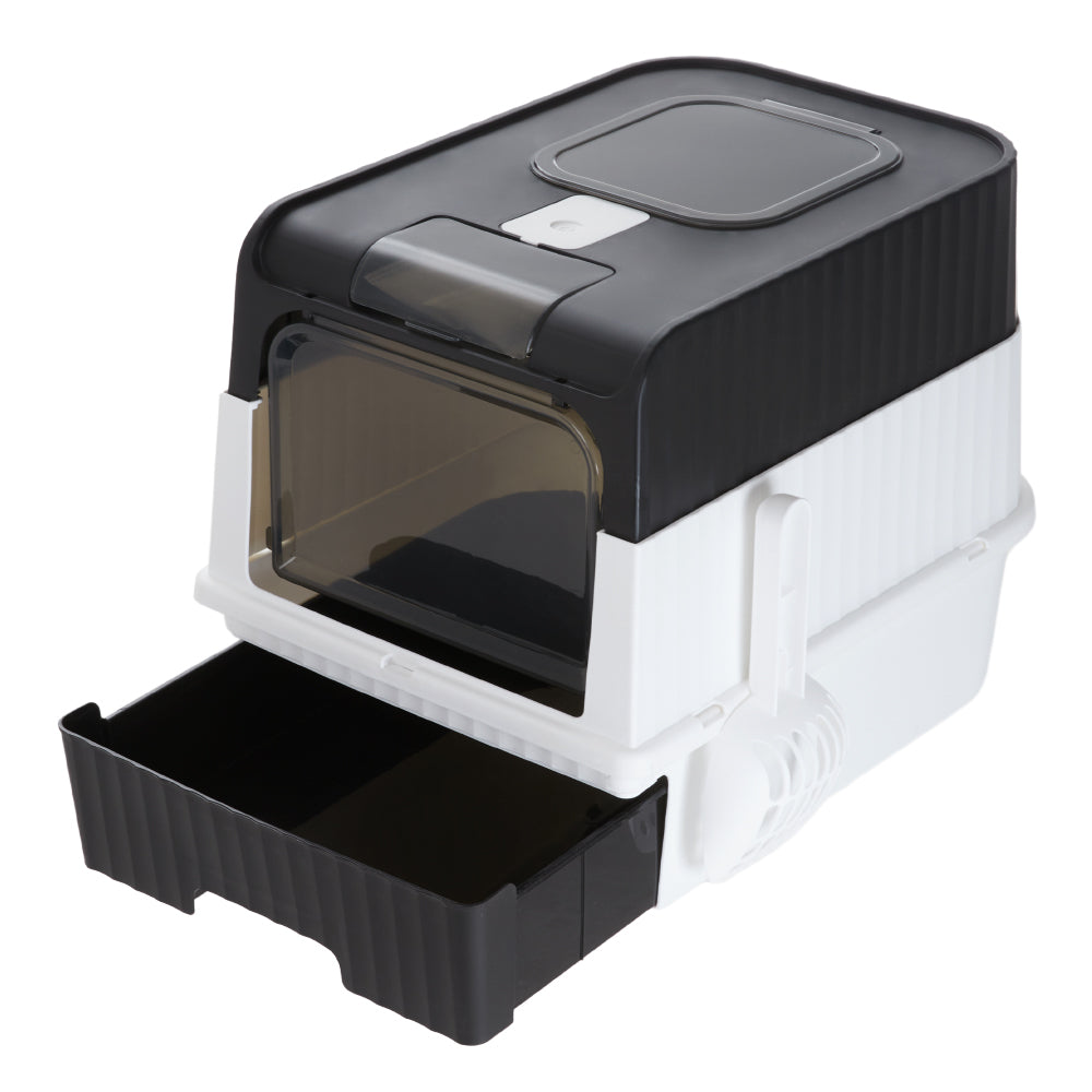 Large Enclosed Cat Litter Box With Disinfection Light