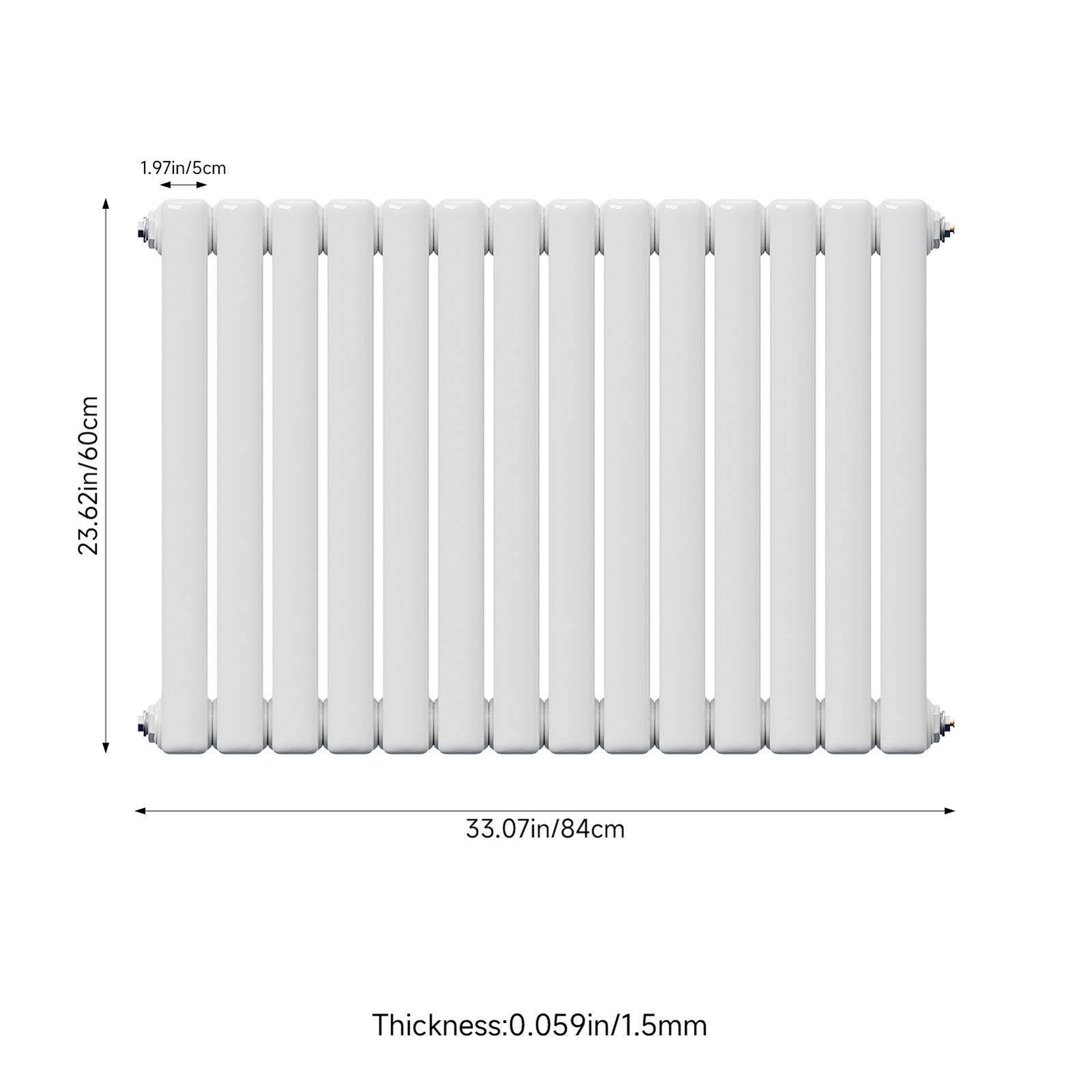 4633 Btu Horizontal Double Column Radiator