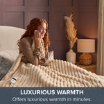 Luxury Faux Fur Heated Throw