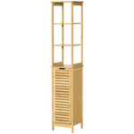 Bathroom Floor Cabinet Narrow Tallboy W/ 3 Shelves