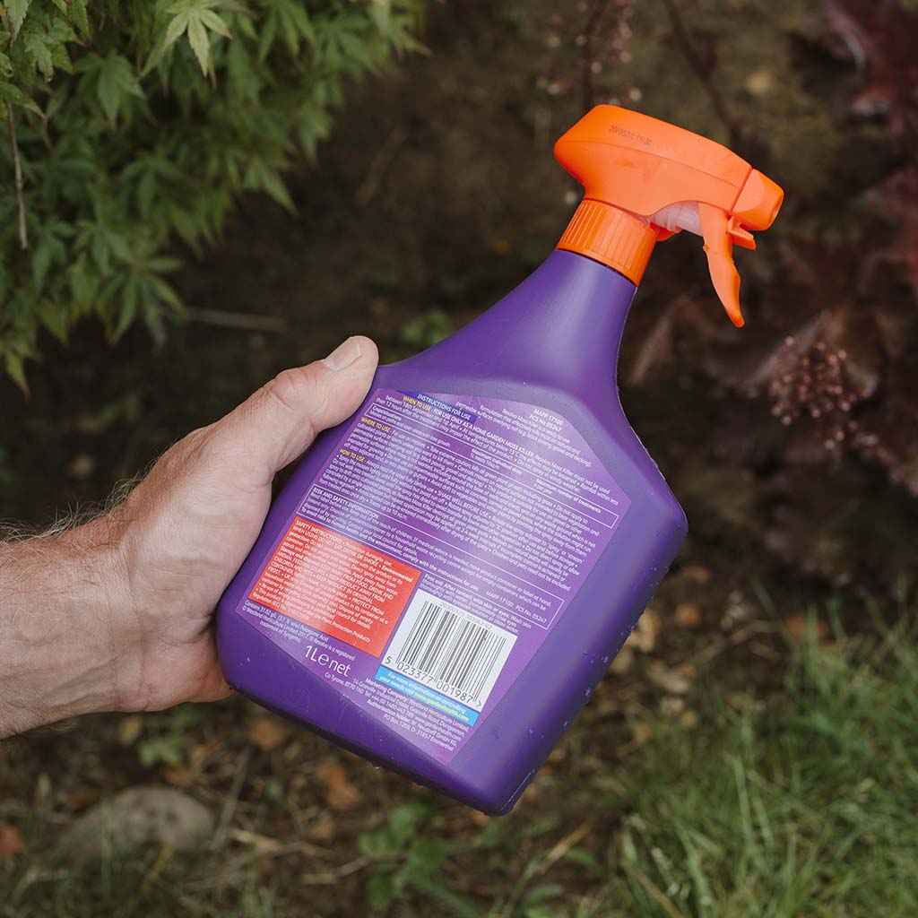 Moss Killer Kills Moss & Algae Fast Ready To Use For Lawn And Garden | 1L