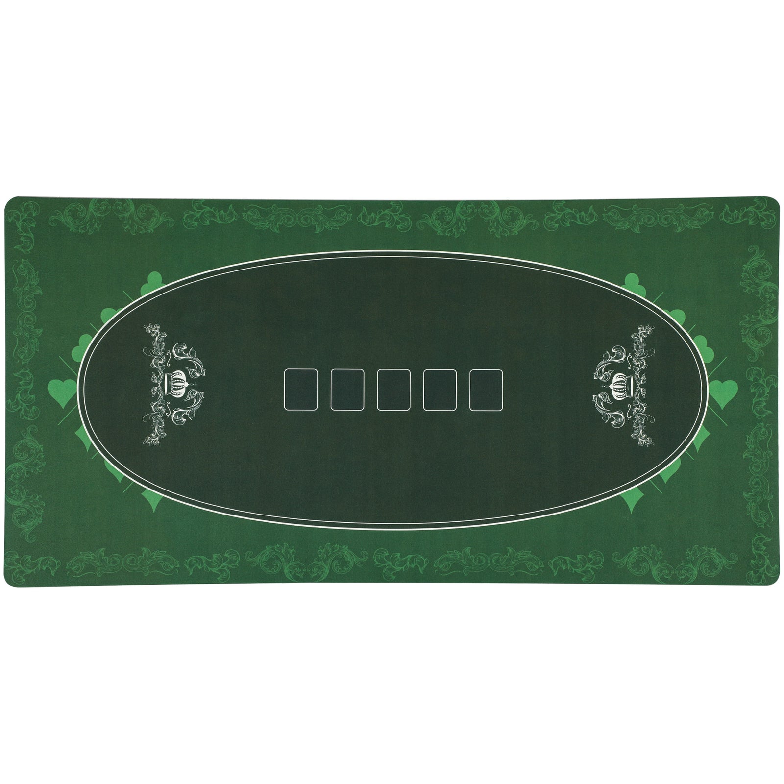 120 X 60 Cm Poker Mat 6 Player Water-resistant