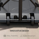 Adjustable Basketball Hoop And Stand With Wheels | Black