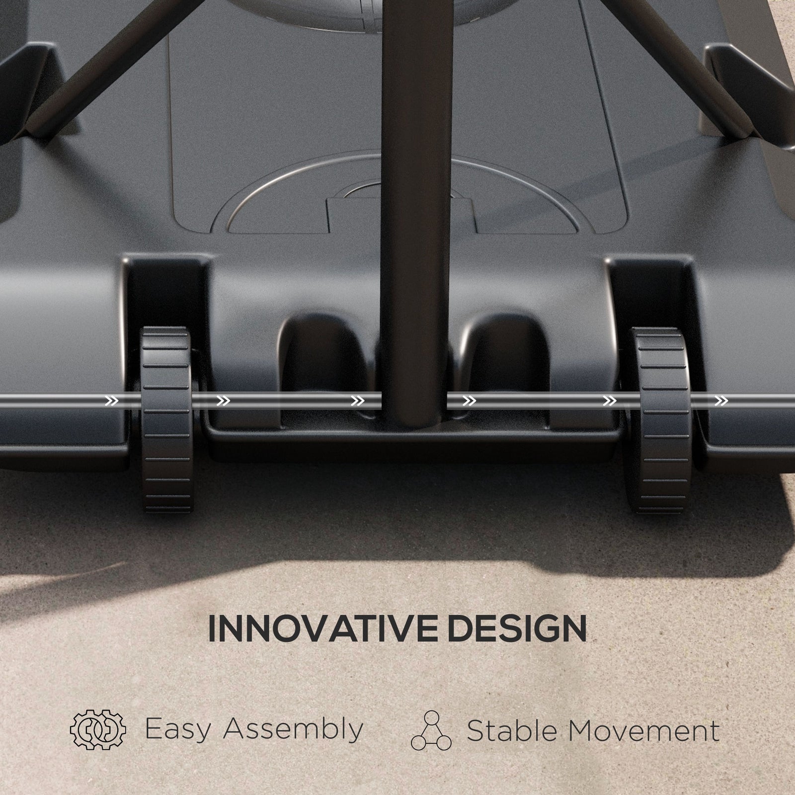 Adjustable Basketball Hoop And Stand With Wheels | Black