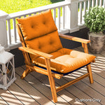 Adirondack Chair Cushion Rocking Chair Cushion W/ Ties | Orange
