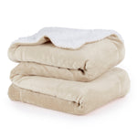 Double Sherpa Fleece Blanket - Champagne