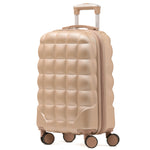 55x35x20cm Hard Case Bubble Carry On Suitcase - 100+ Airline Approved | Cabin | Champagne