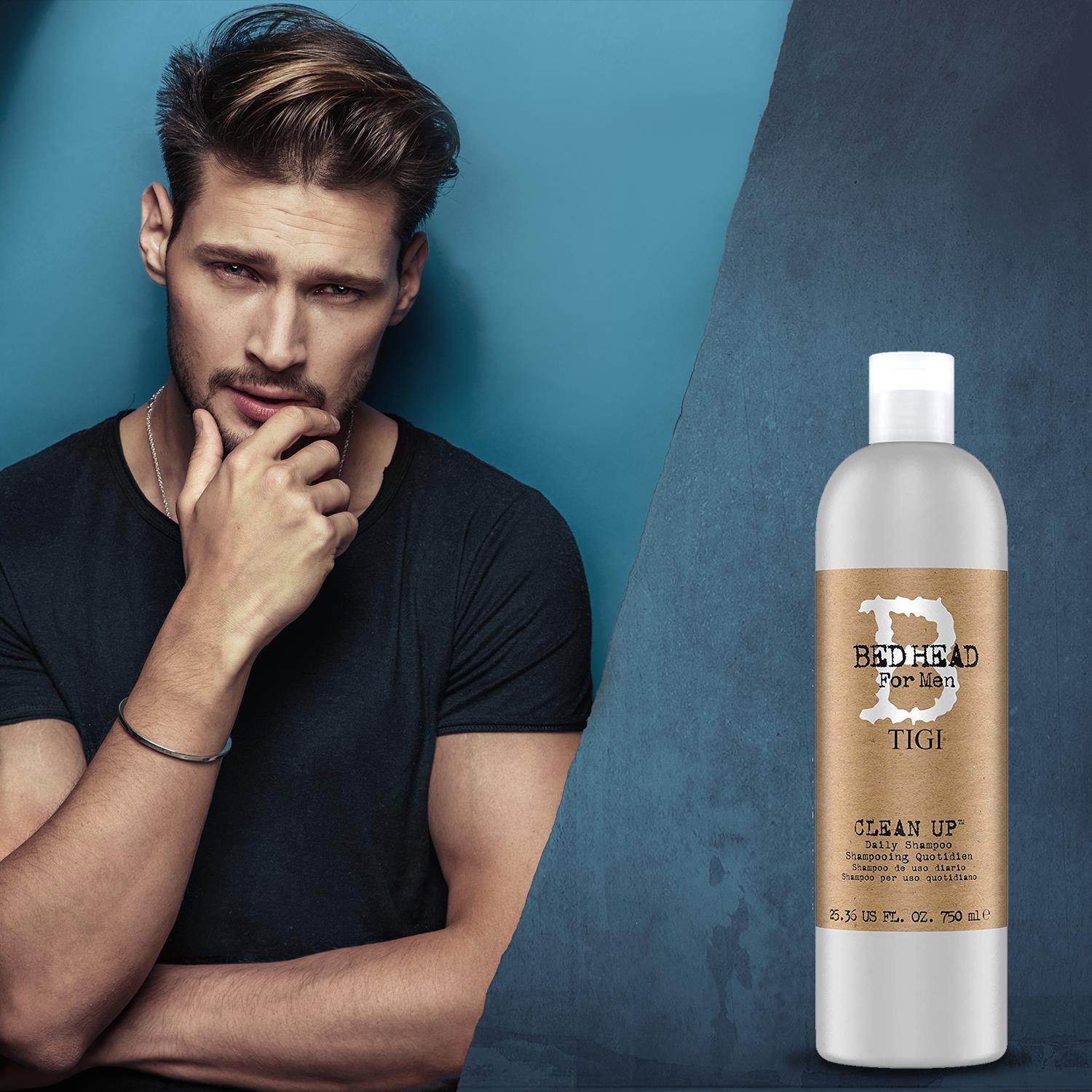 Clean Up Mens Daily Shampoo For Normal Hair 750ml, 2pk