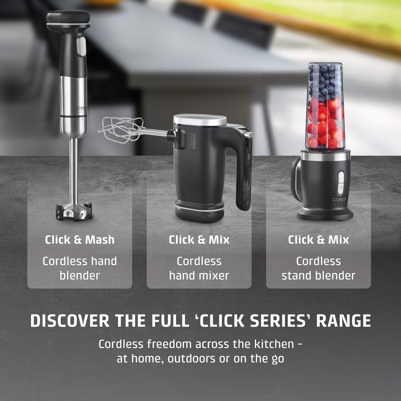 CASO Design Click & Mix Cordless Hand Mixer