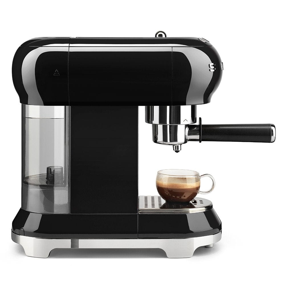 Ecf01 Retro Style Espresso Coffee Machine | Black