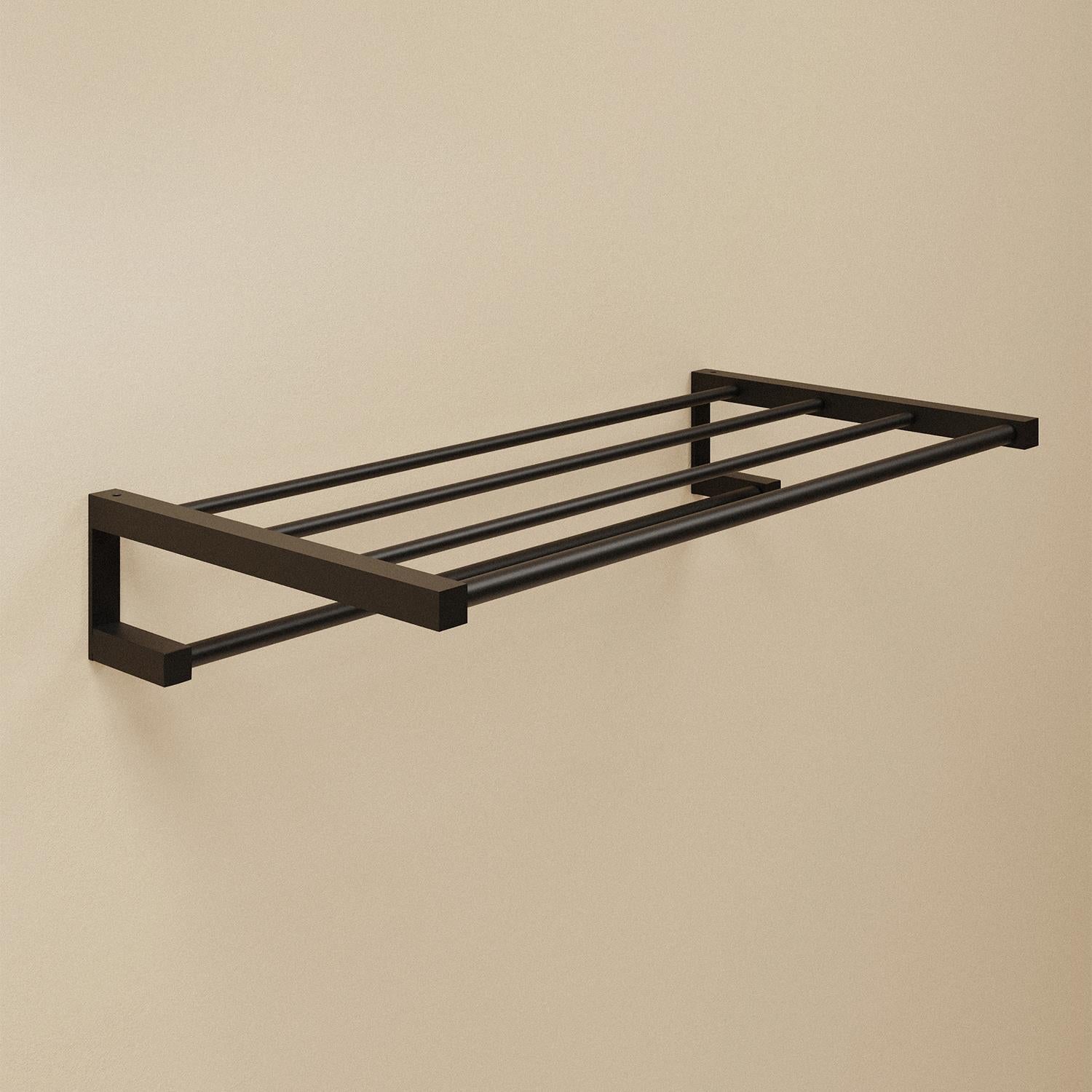 Towel Rack, Matt Black, Metric Collection