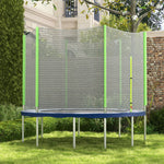 8ft Trampoline Net Replacement Safety Net W/ Zipped Door | Green