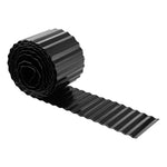 6m Corrugated Steel Garden Edging | Black