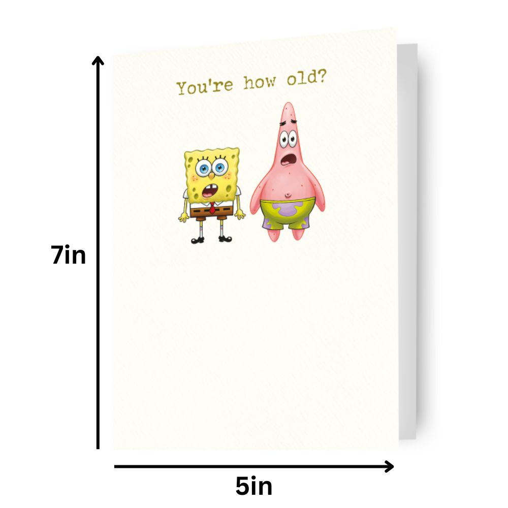 SpongeBob SquarePants And Patrick Birthday Card Official Product