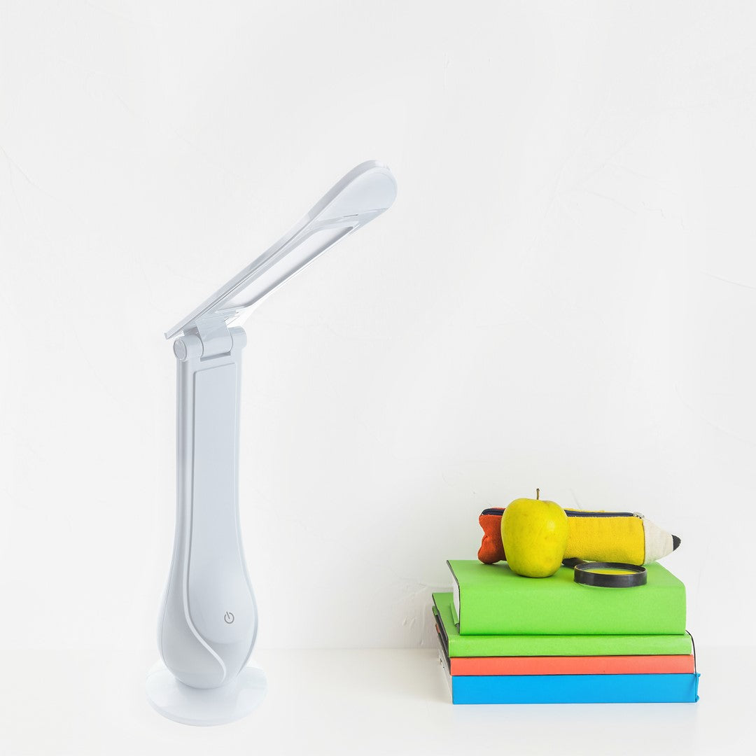 Lilly White Led Table Lamp Funky Reading Or Desk Lamp 4w Led Built In Fully Adjustable And 3 Stage Dimmer Switch