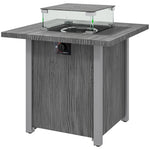 40000 Btu Smokeless Fire Pit, Dark Grey