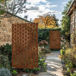 Metal Outdoor Privacy Screen 120cm X 180cm - Panels | 120cm x 180cm | Rust