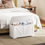 Storage Trunk For Living Room, With Safety Hinges 80cm | One Size | White