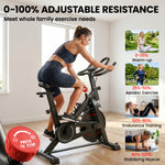 SPORTNOW Exercise Bike For Home With Smart App, 0-100% Magnetic Resistance
