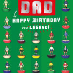 Subbuteo Dad Birthday Card Official Product