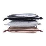 Striped Chair Seat Pad | 40cm x 40cm | Grey & White