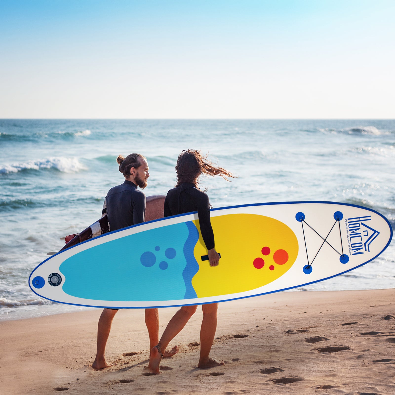 Inflatable Paddle Board, 10' X 30", Non-slip, Backpack